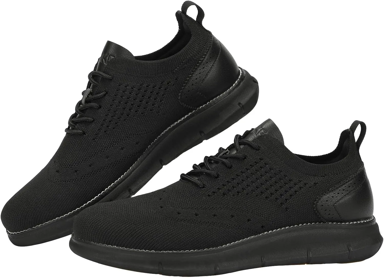 Men's Casual Dress Oxfords Shoes Breathable Knit Leisure Fashion Sneakers Lightweight Comfortable Walking Shoes