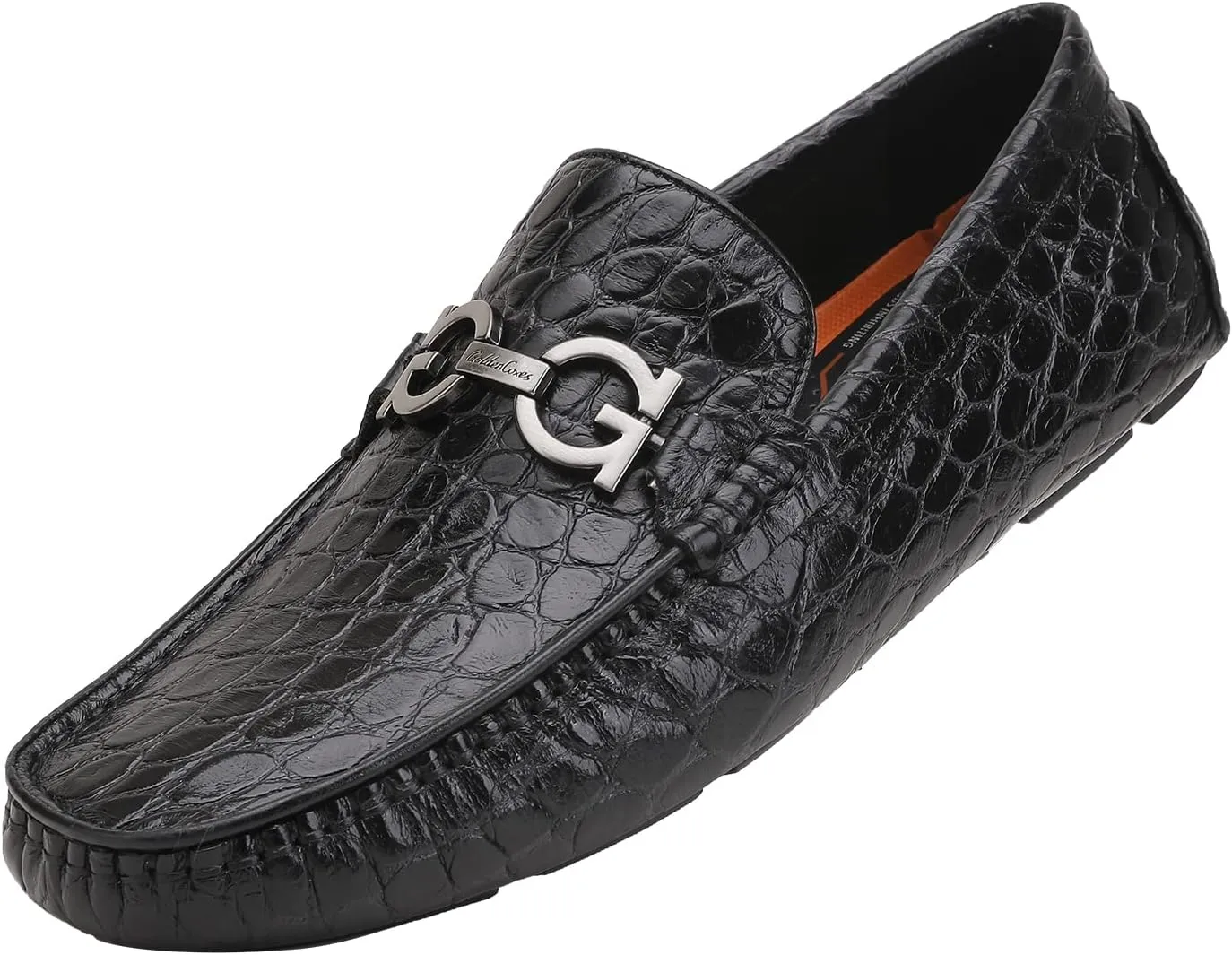 Men's Driving Moccasins Dress Shoes, Leather Casual Slip On Breathable Penny Loafers for Men