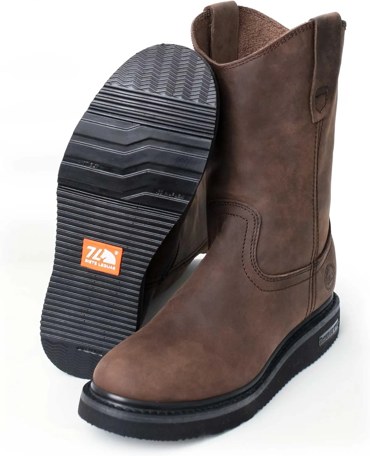 Men's Leather Wellington Boot Light and Tough with Oil Resistant Sole style 2222