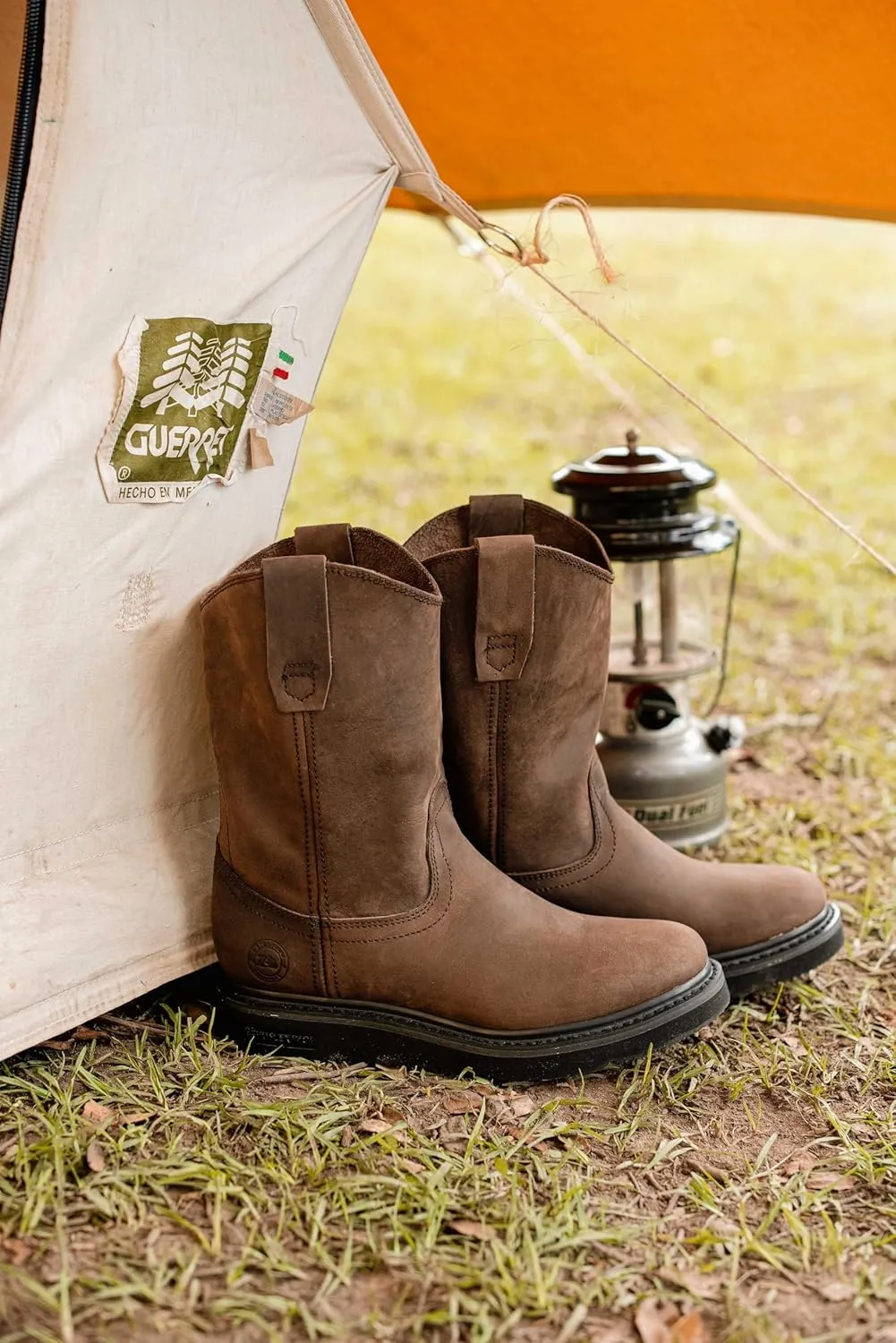 Men's Leather Wellington Boot Light and Tough with Oil Resistant Sole style 2222