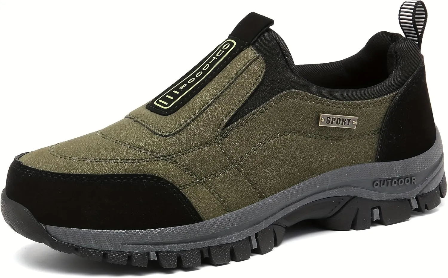 Men's Loafers - Slip-On Shoes with Non-Slip Sole, PU Upper, Fabric Lining - Suitable for All Seasons
