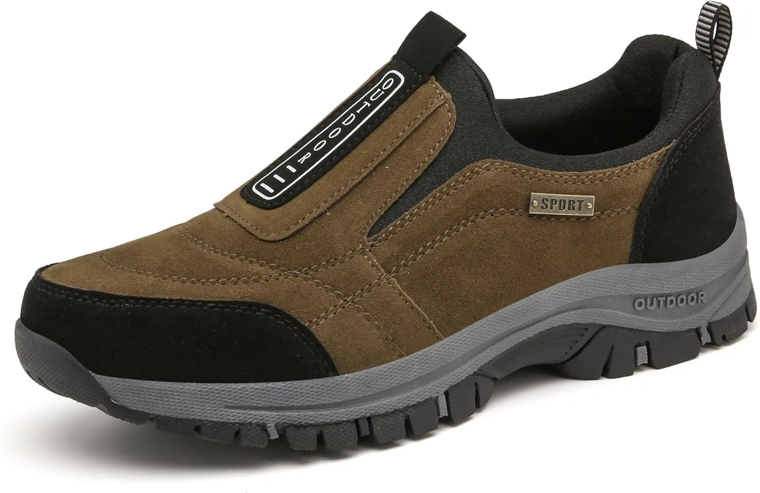 Men's Loafers - Slip-On Shoes with Non-Slip Sole, PU Upper, Fabric Lining - Suitable for All Seasons