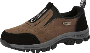 Men's Loafers - Slip-On Shoes with Non-Slip Sole, PU Upper, Fabric Lining - Suitable for All Seasons