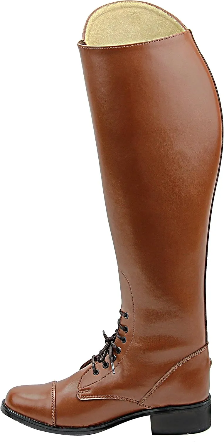 Mens Man Crown Field Horse Riding Boots Stylish Fashion Equestrian Tan