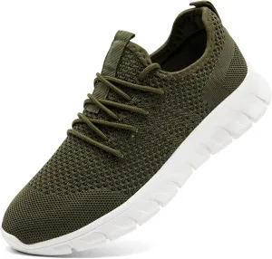 Mens Running Shoes Slip On Tennis Walking Sneakers Workout Athletic Lightweight Casual Sport Shoes