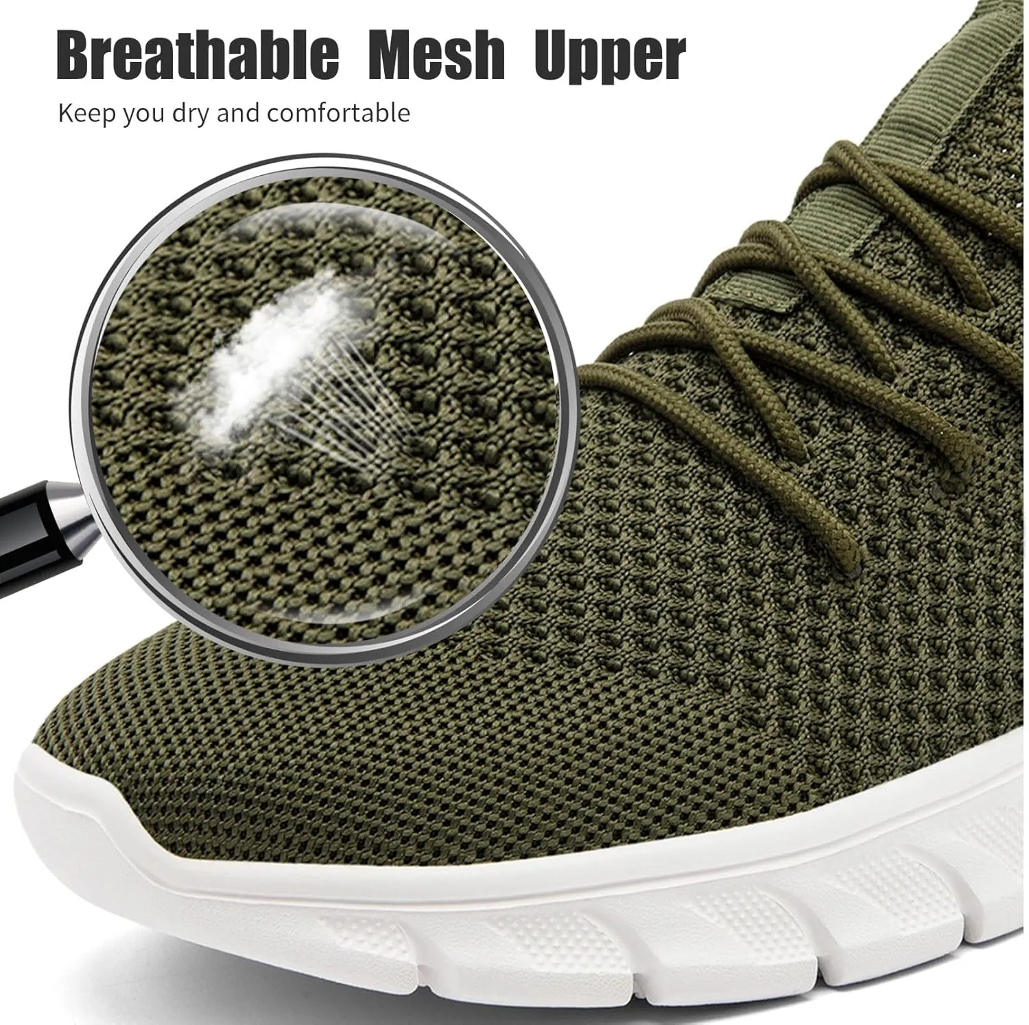 Mens Running Shoes Slip On Tennis Walking Sneakers Workout Athletic Lightweight Casual Sport Shoes