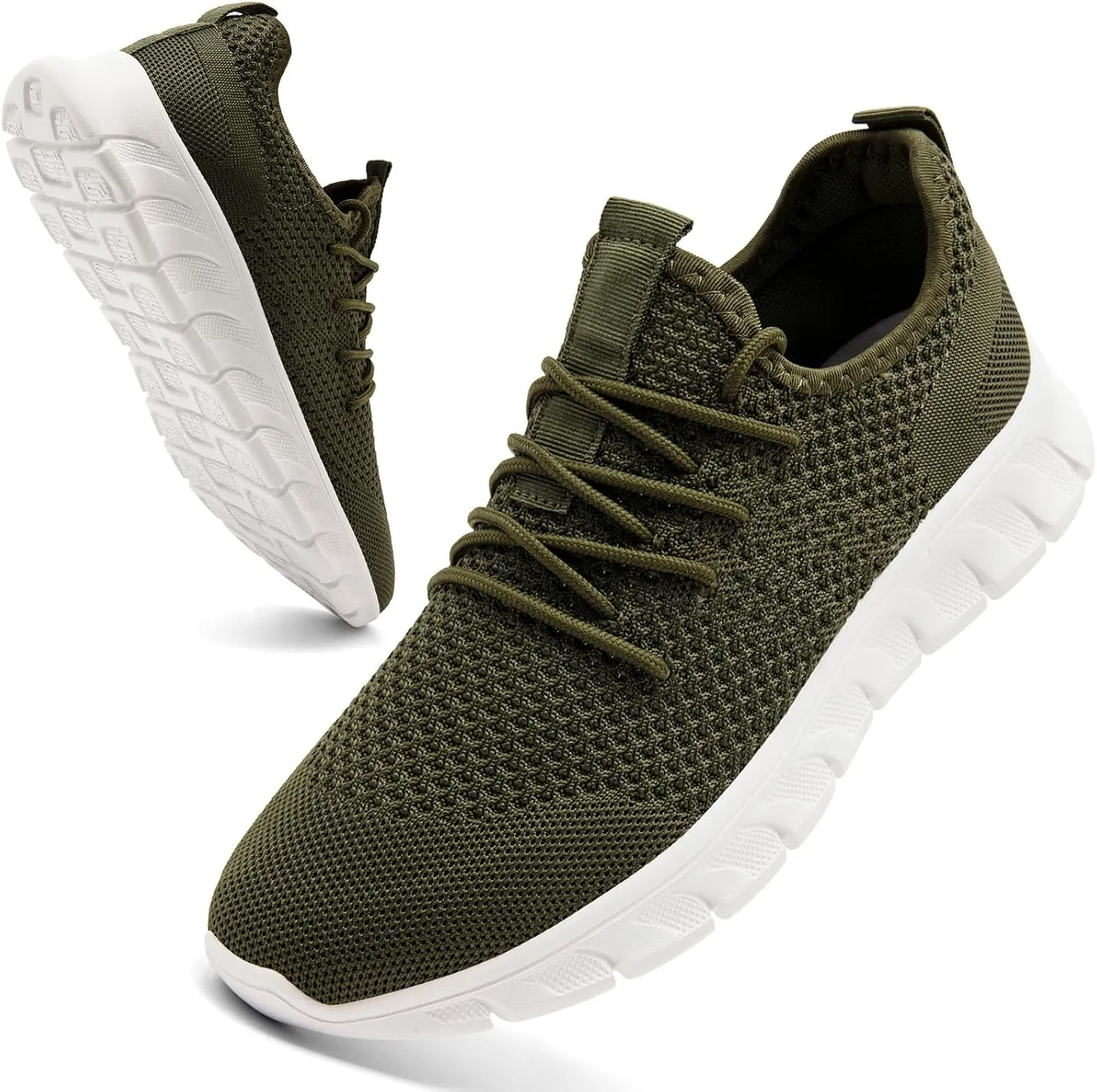 Mens Running Shoes Slip On Tennis Walking Sneakers Workout Athletic Lightweight Casual Sport Shoes