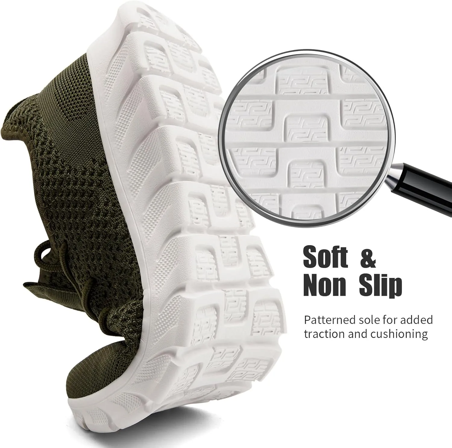 Mens Running Shoes Slip On Tennis Walking Sneakers Workout Athletic Lightweight Casual Sport Shoes