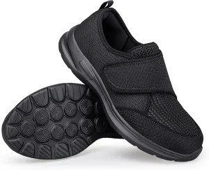 Men's Women's Mesh Round Toe Hook and Loop Loafers with Arch Support Casual Breathable Slip-On Orthopedic Sneakers Comfort Lightweight Non-Slip Driving Walking Shoes