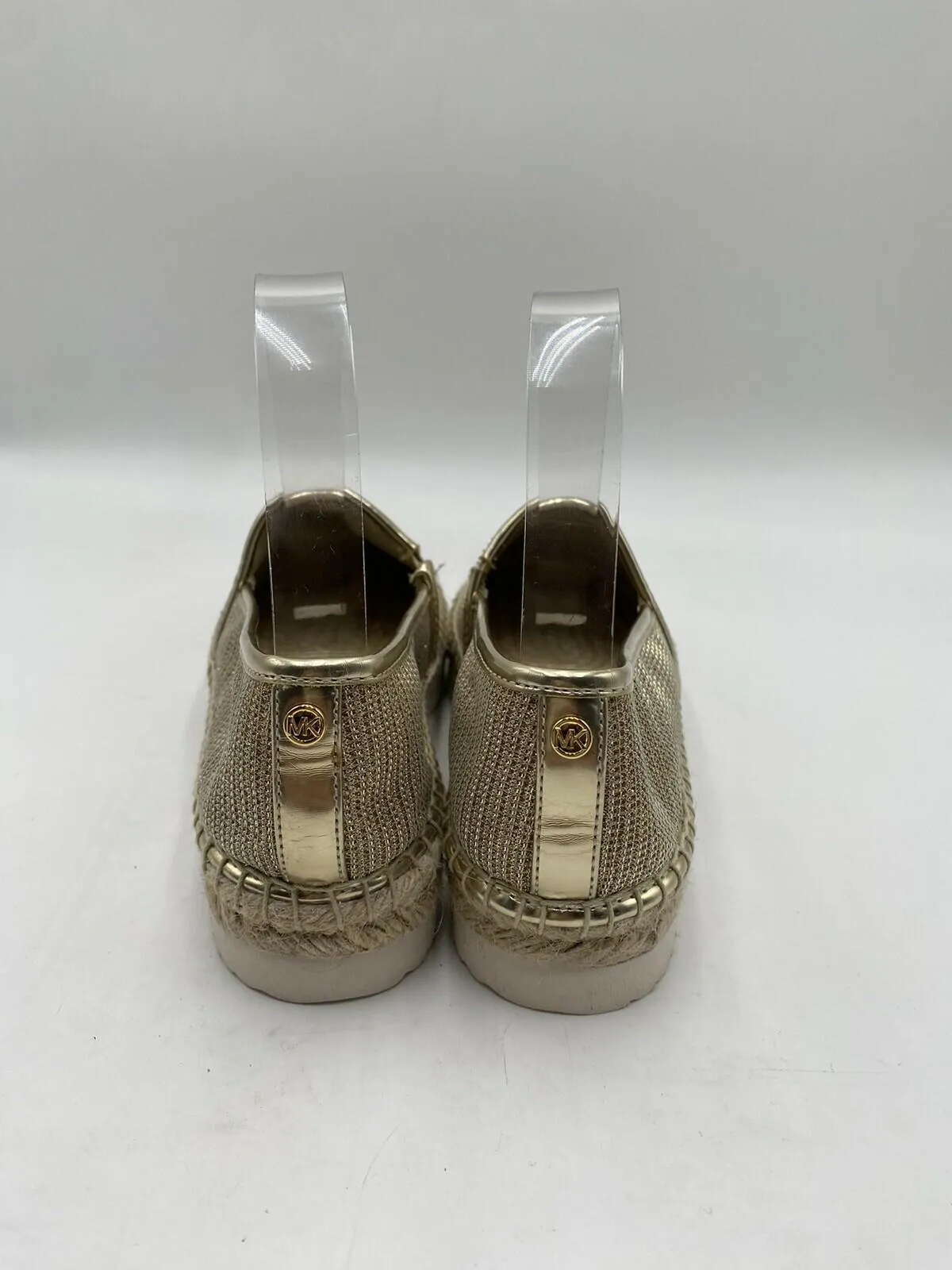Michael Kors Women's Elloise Gold Sneaker Flat Espadrille Size 7M - Very Good