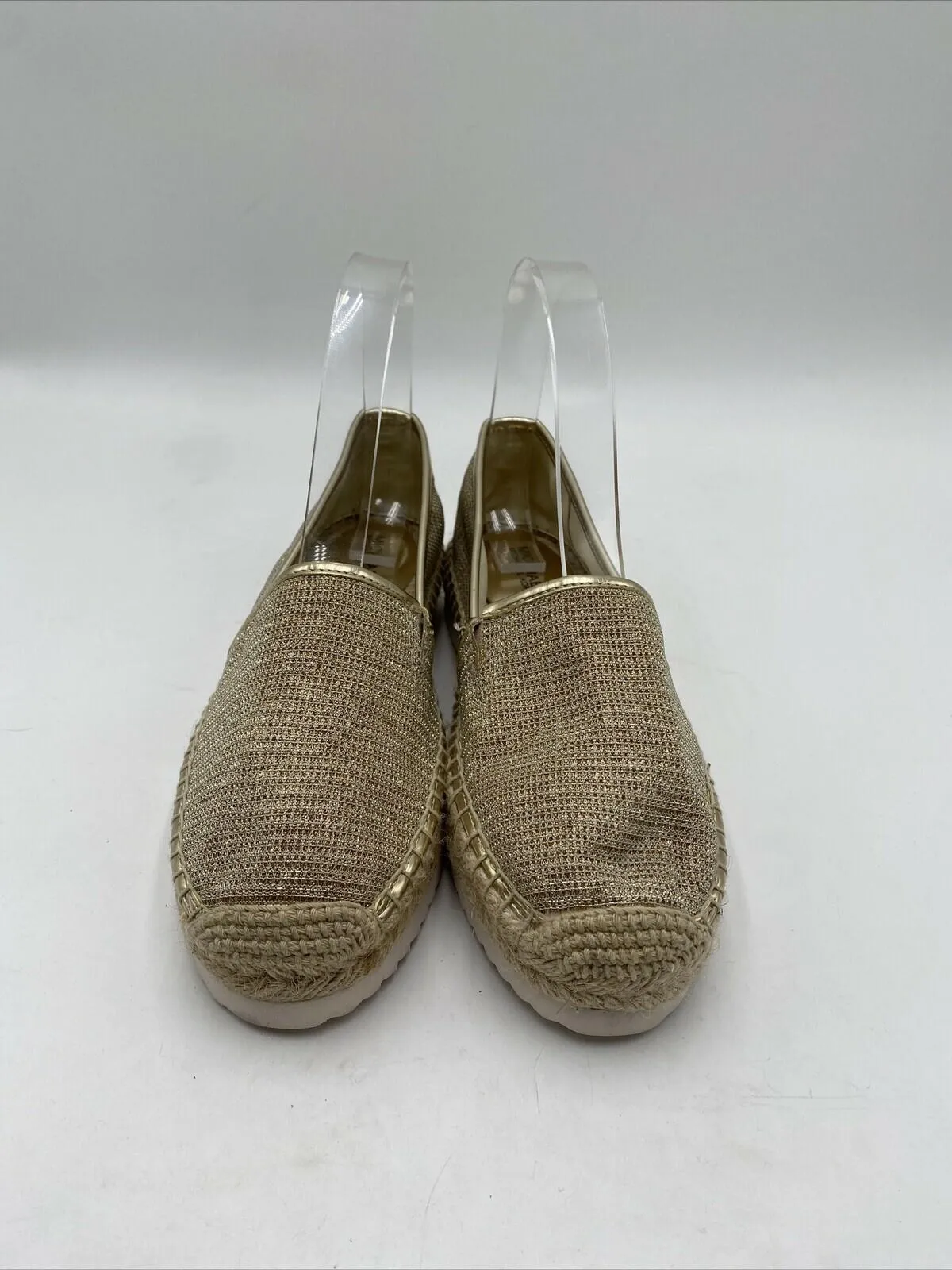 Michael Kors Women's Elloise Gold Sneaker Flat Espadrille Size 7M - Very Good