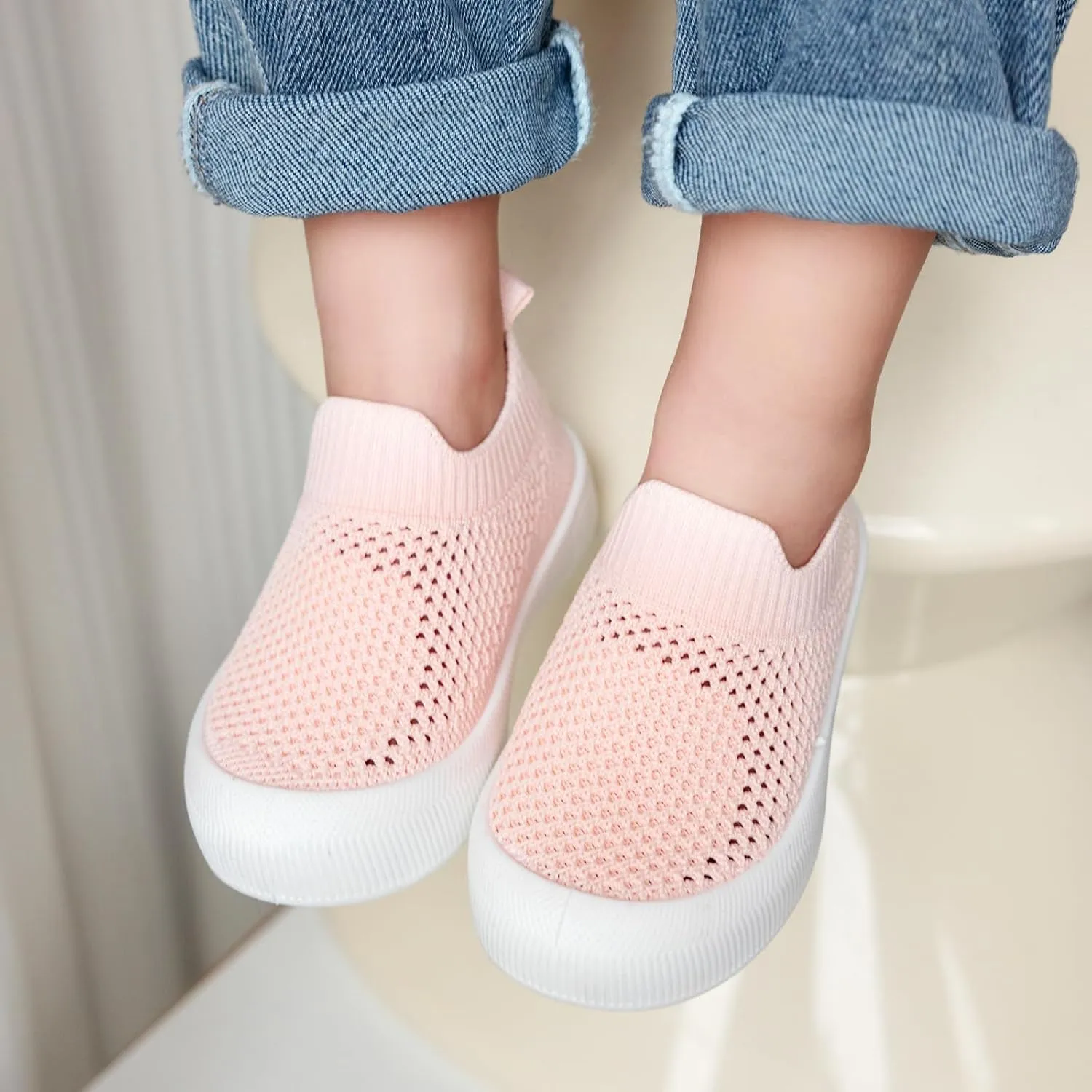 MK MATT KEELY Baby Shoes Boys Girls First Walkers Shoes Toddler Breathable Non-Slip Sneakers Infant Lightweight Tennis Shoes