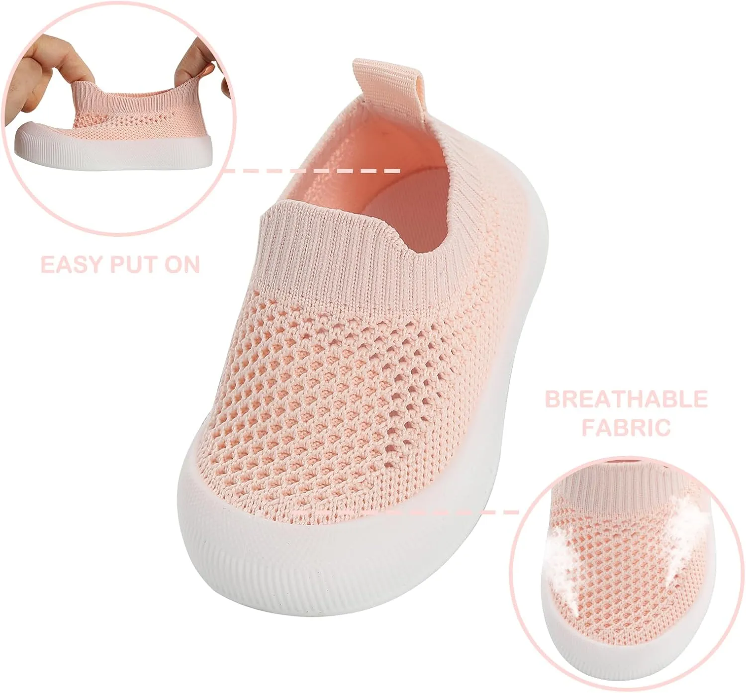 MK MATT KEELY Baby Shoes Boys Girls First Walkers Shoes Toddler Breathable Non-Slip Sneakers Infant Lightweight Tennis Shoes