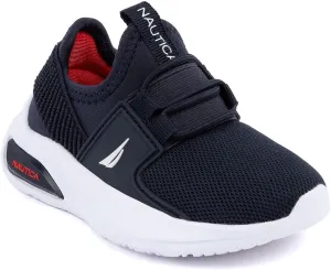 Nautica Kids Athletic Slip-On Sneakers - Comfortable Bungee Running Shoes for Boys and Girls - Stylish and Supportive Footwear for Active Kids (Big Kid/Little Kid/Toddler)