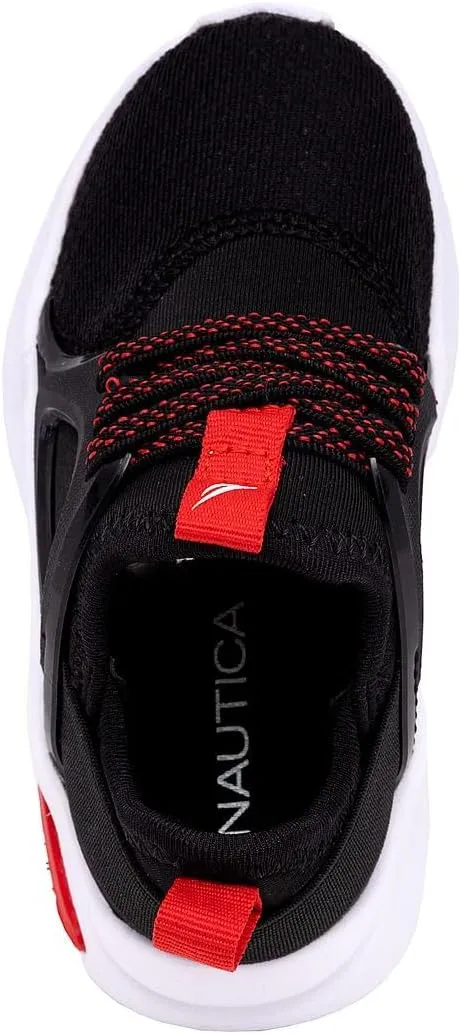 Nautica Kids Athletic Slip-On Sneakers - Comfortable Bungee Running Shoes for Boys and Girls - Stylish and Supportive Footwear for Active Kids (Big Kid/Little Kid/Toddler)