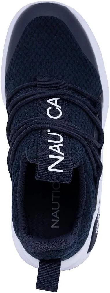Nautica Kids Athletic Slip-On Sneakers - Comfortable Bungee Running Shoes for Boys and Girls - Stylish and Supportive Footwear for Active Kids (Big Kid/Little Kid/Toddler)