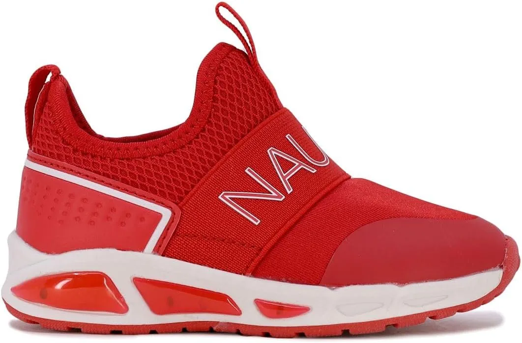 Nautica Kids Light Up Flashing Sneaker Athletic Running Shoes Lace-Up/Bungee/Slip-on |Boy - Girl|(Little Kid/Big Kid) Kappil Parks Neave Lights