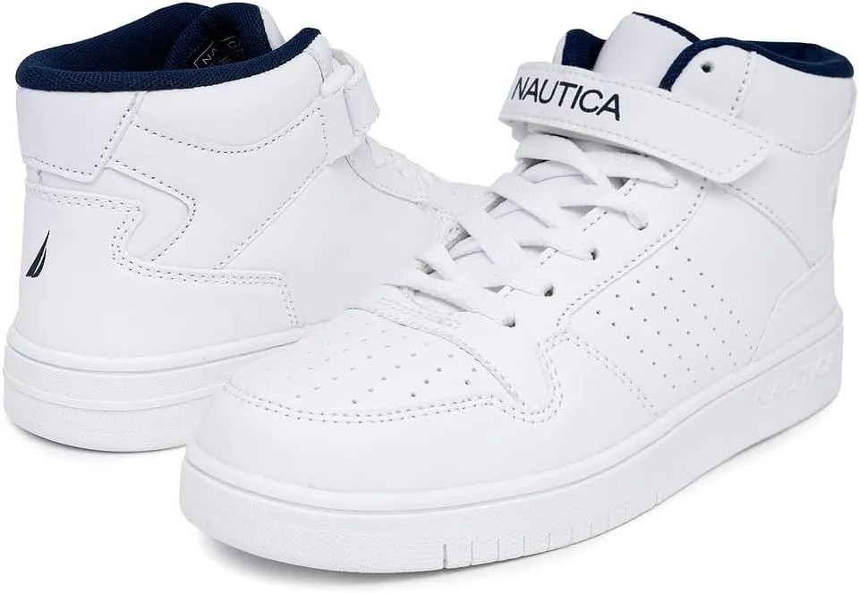 Nautica Kids Sneaker: Lace-Up Fashion Shoe with Boot-Like High Top Design for Boys and Girls (Big Kid/Little Kid Sizes) - Horizon