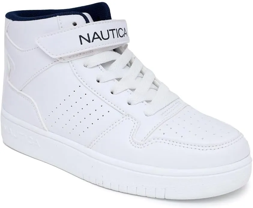 Nautica Kids Sneaker: Lace-Up Fashion Shoe with Boot-Like High Top Design for Boys and Girls (Big Kid/Little Kid Sizes) - Horizon