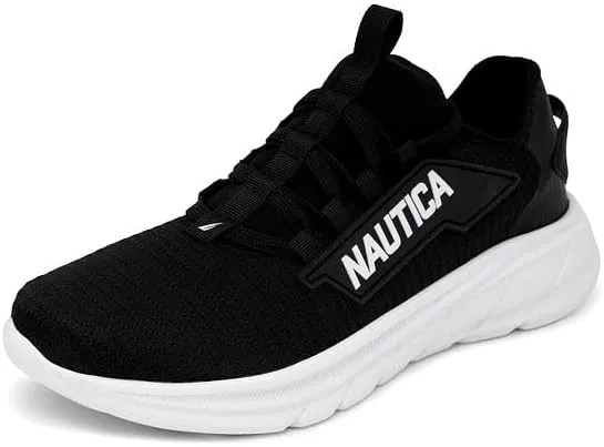 Nautica Mens Running Sneakers Sport Fashion Lace-Up Athletic Soft Shoes for Gym Tennis Men – Cushioned, Breathable, Lightweight & Comfortable