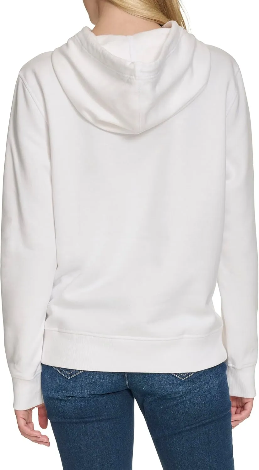 Nautica Women's Pullover Logo Hoodie Sweatshirt
