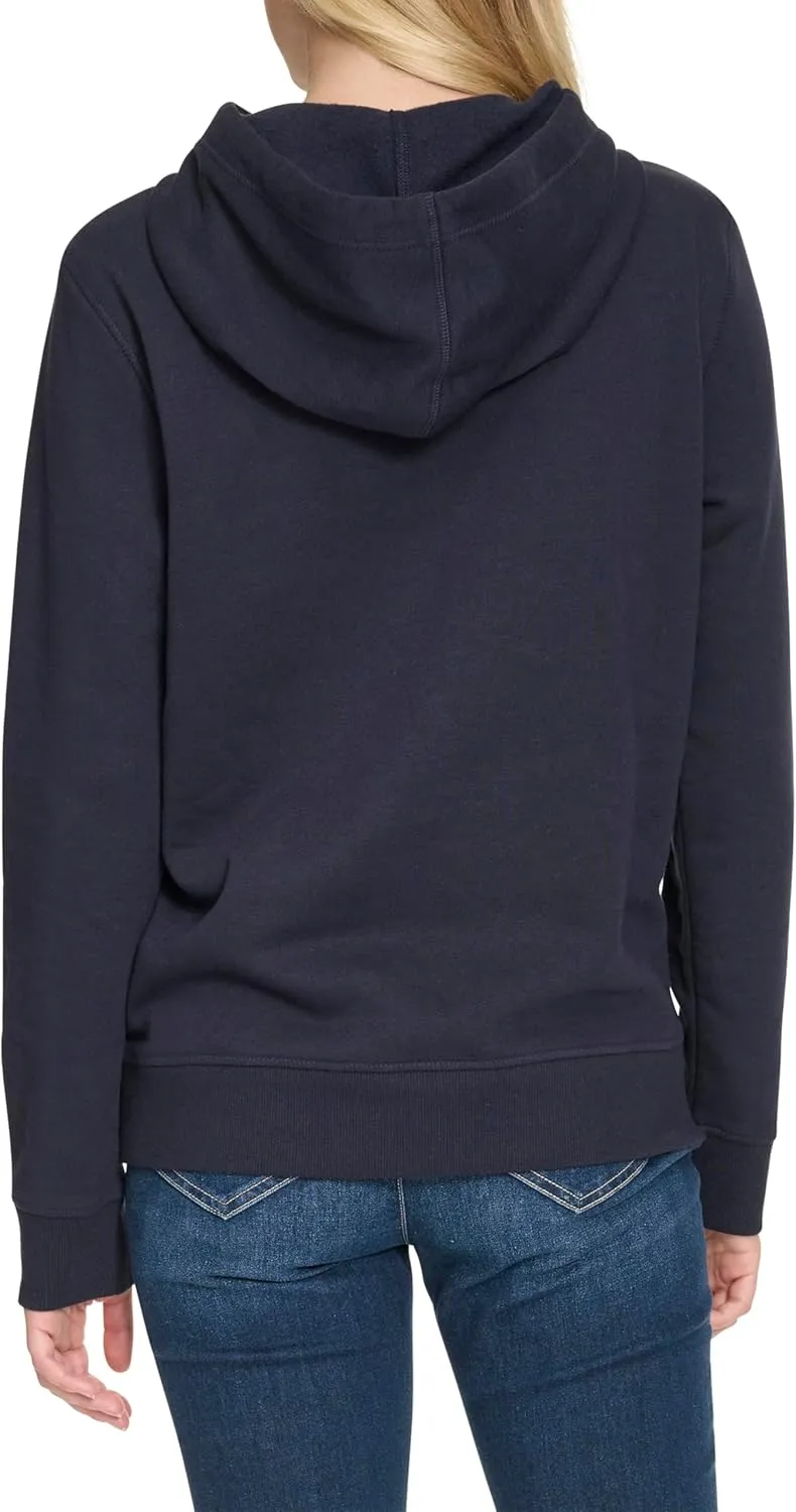 Nautica Women's Pullover Logo Hoodie Sweatshirt