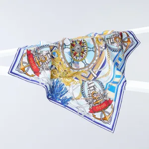Nautical Mile Silk Scarf 65x65