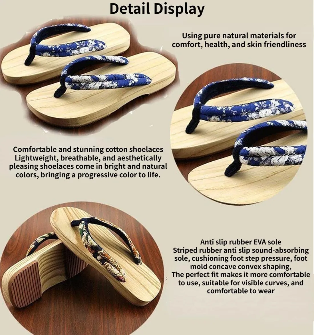 Non-Slip Couple Japanese Sandal Clog Wooden Clogs Women Kamado Summer Cosplay Shoes Geta Slippers