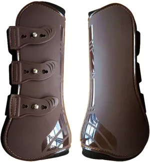 Open Front Jumping Tendon Horses Boots, Secure Leg Protection, Lightweight and Tough Dressage Horse Riding Equestrian Equipment