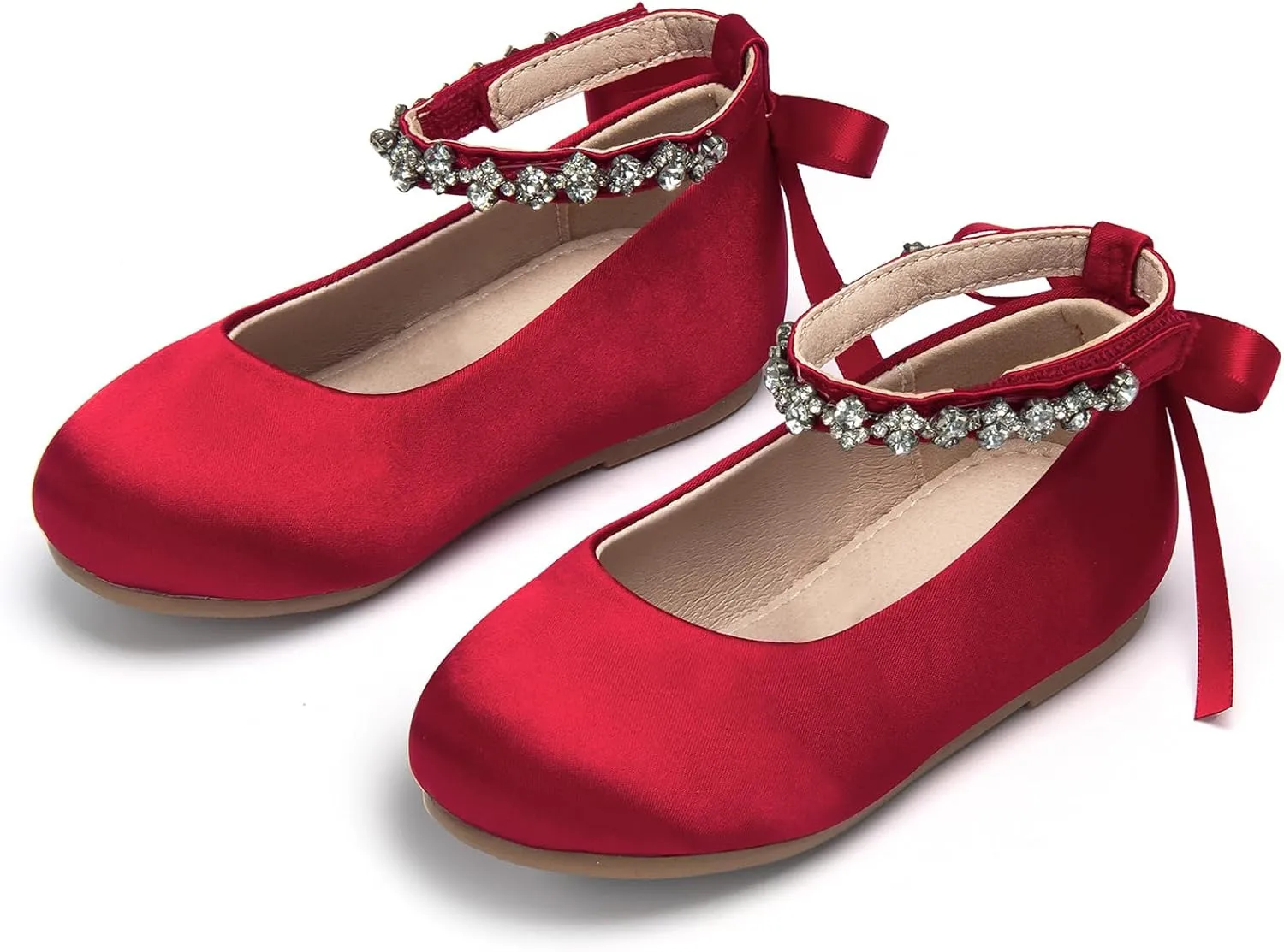 Otter MOMO Toddler Little Girls Party Dress Princess Shoes Slip On Mary Jane Ballerina Flats Shoes