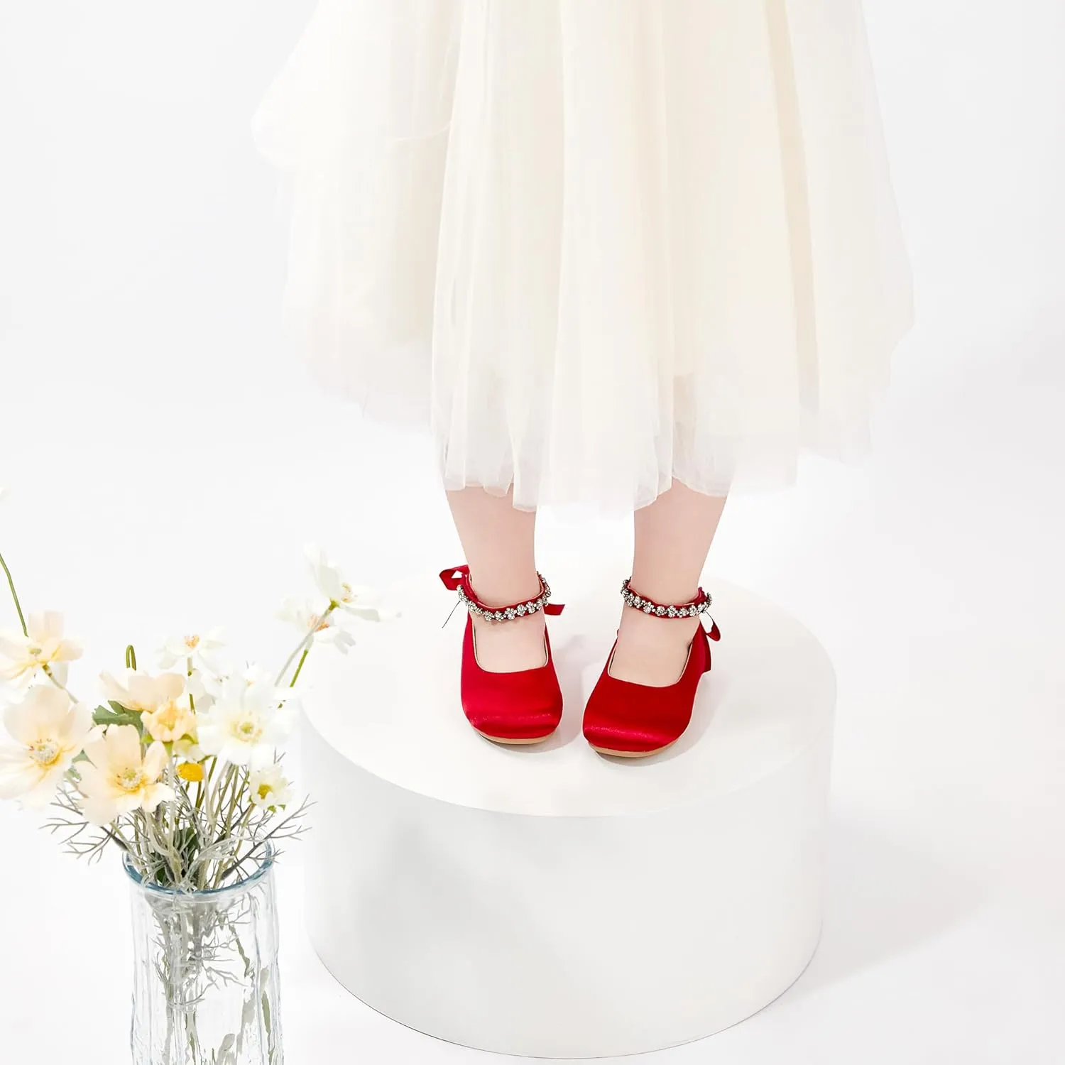 Otter MOMO Toddler Little Girls Party Dress Princess Shoes Slip On Mary Jane Ballerina Flats Shoes