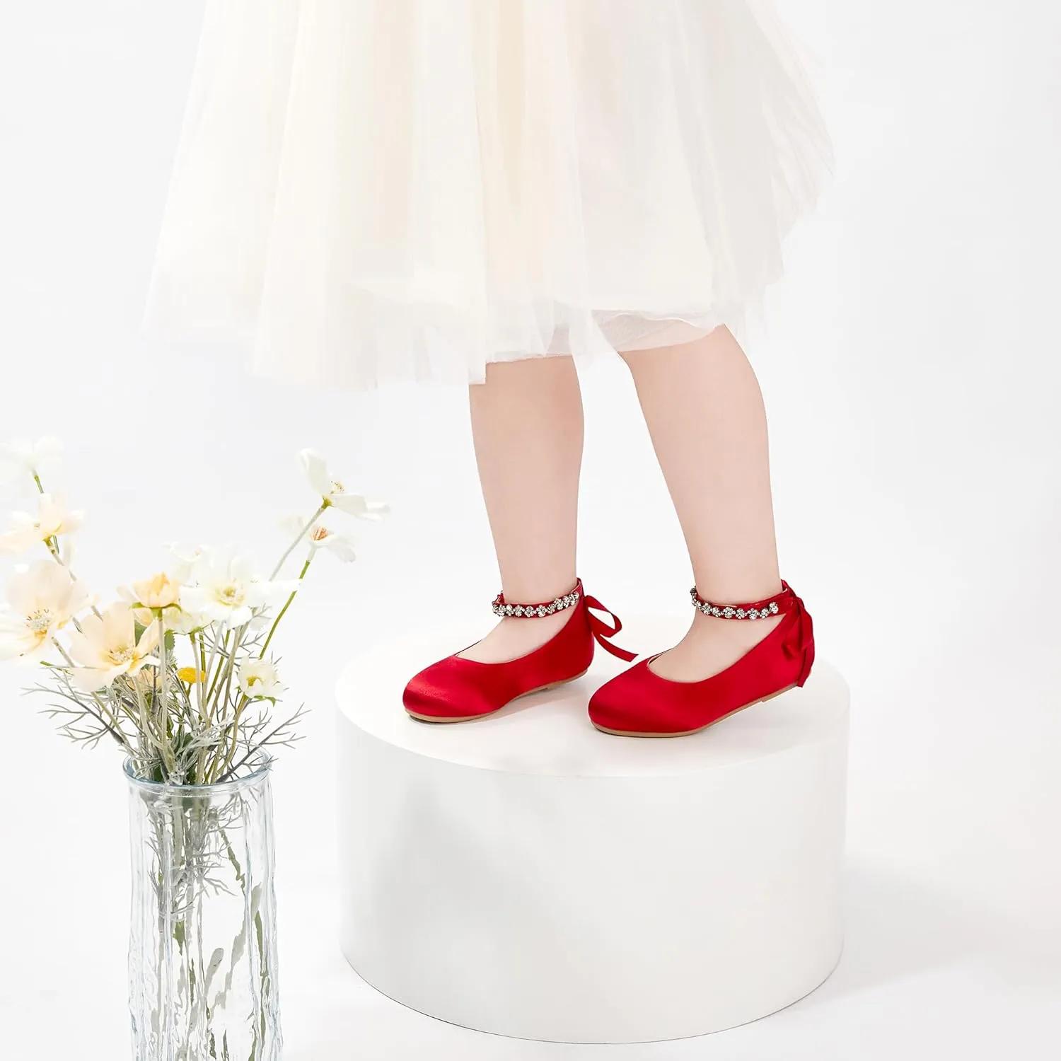 Otter MOMO Toddler Little Girls Party Dress Princess Shoes Slip On Mary Jane Ballerina Flats Shoes