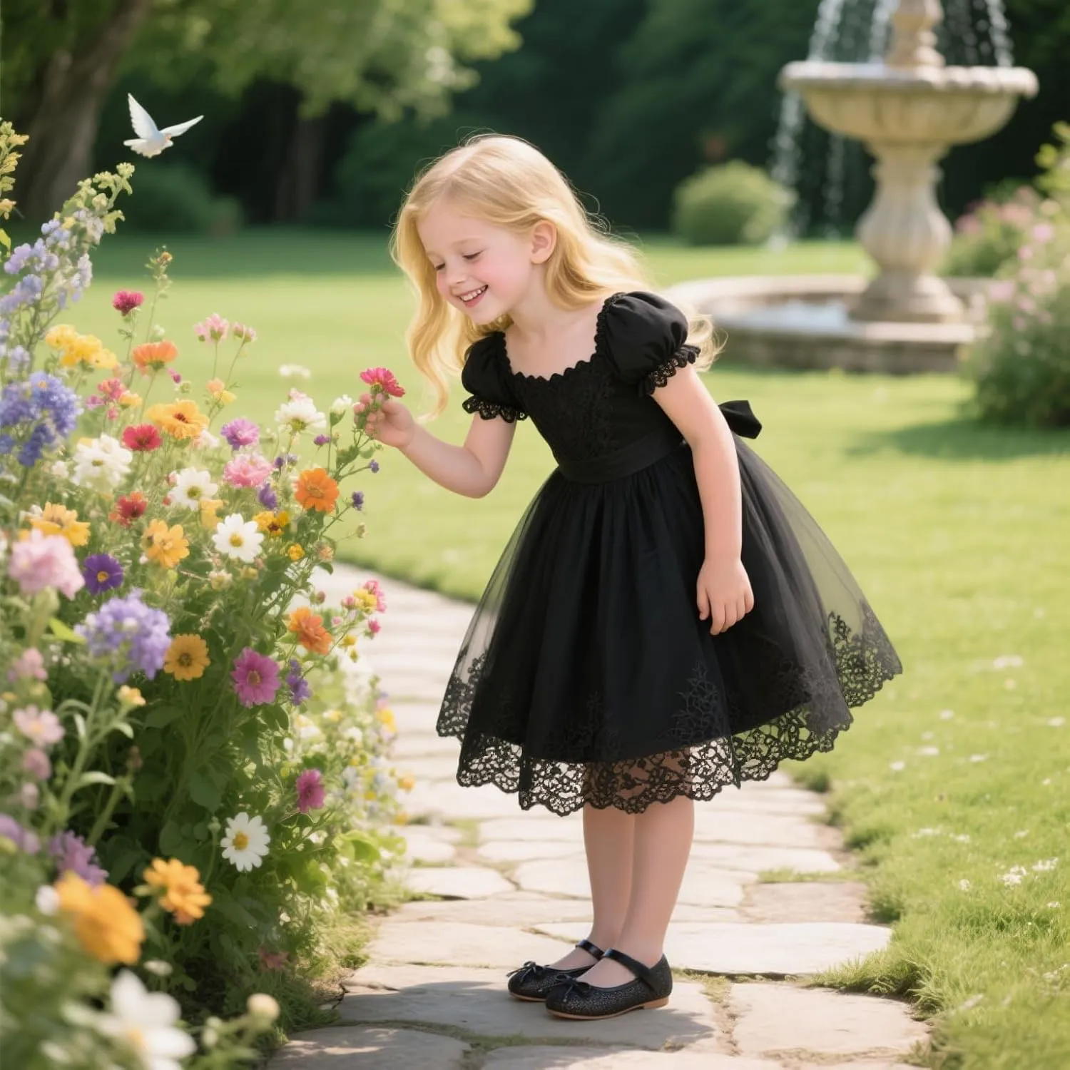 Otter MOMO Toddler/Little Girls Mary Jane Ballerina Flats Shoes Slip-on School Party Dress Shoes