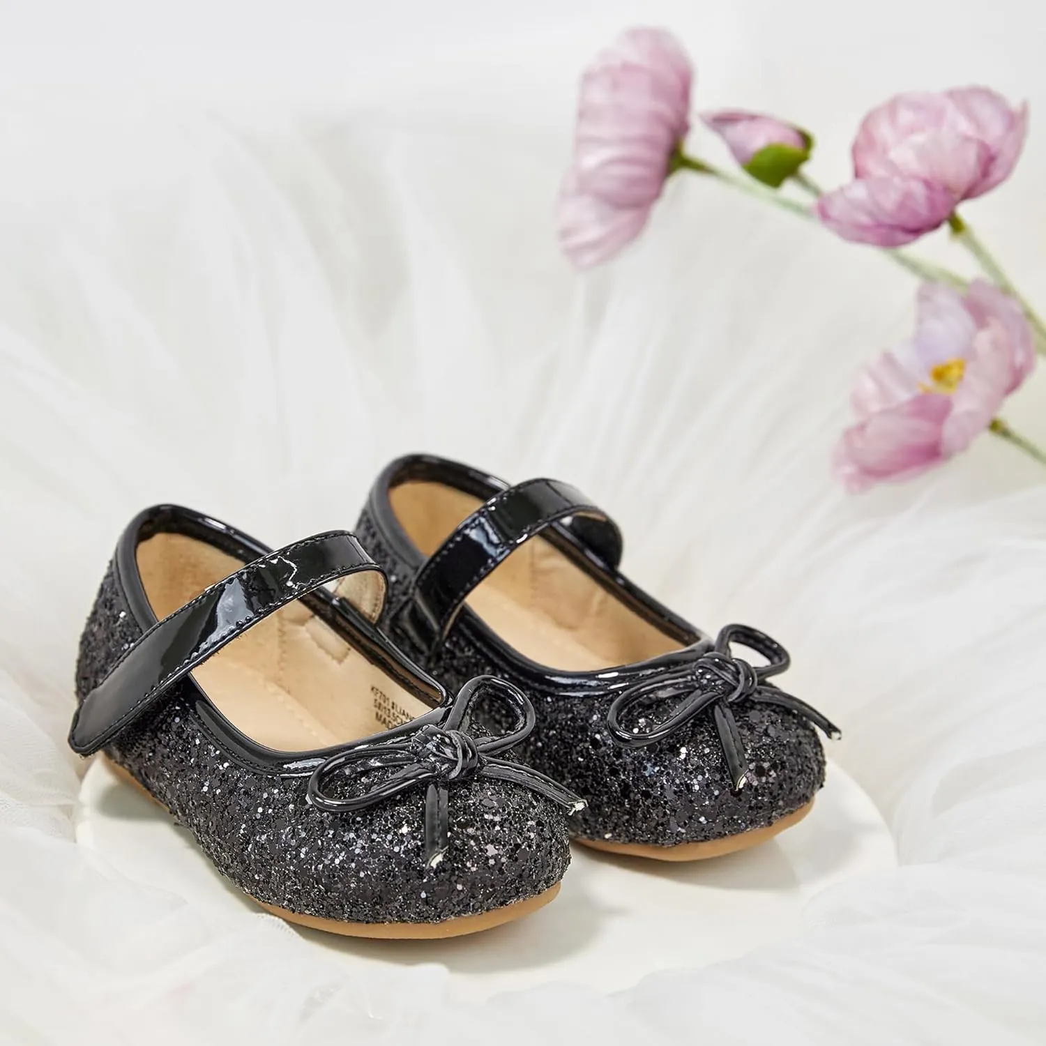 Otter MOMO Toddler/Little Girls Mary Jane Ballerina Flats Shoes Slip-on School Party Dress Shoes