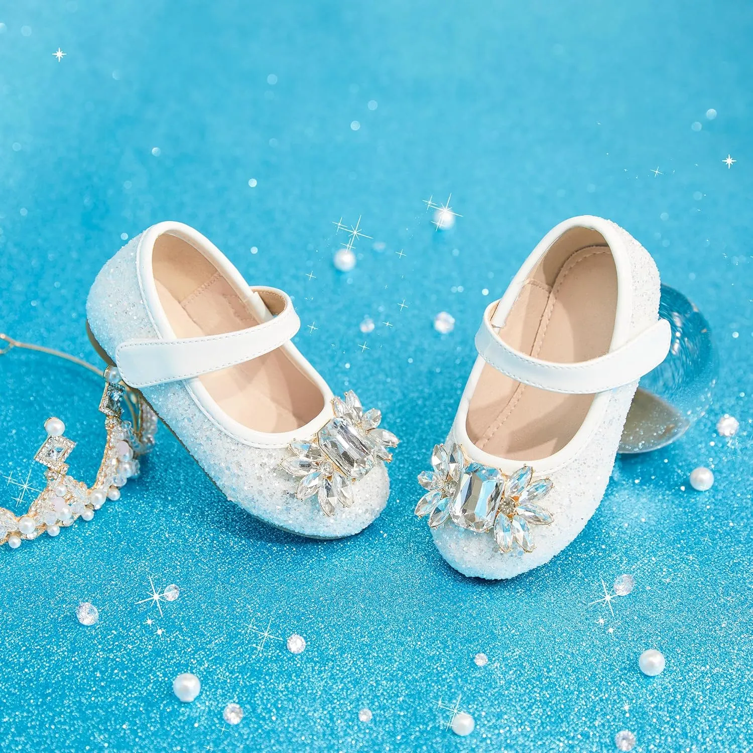 Otter MOMO Toddler/Little Girls Mary Jane Ballerina Flats Shoes Slip-on School Party Dress Shoes
