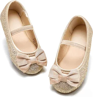 Otter MOMO Toddler/Little Girls Mary Jane Ballerina Flats Shoes Slip-on School Party Dress Shoes