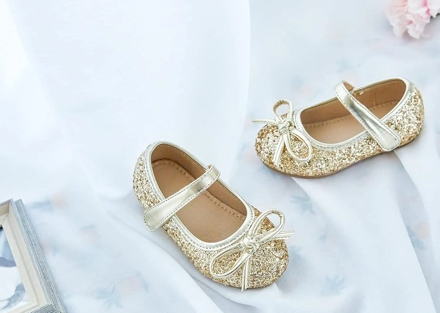 Otter MOMO Toddler/Little Girls Mary Jane Ballerina Flats Shoes Slip-on School Party Dress Shoes