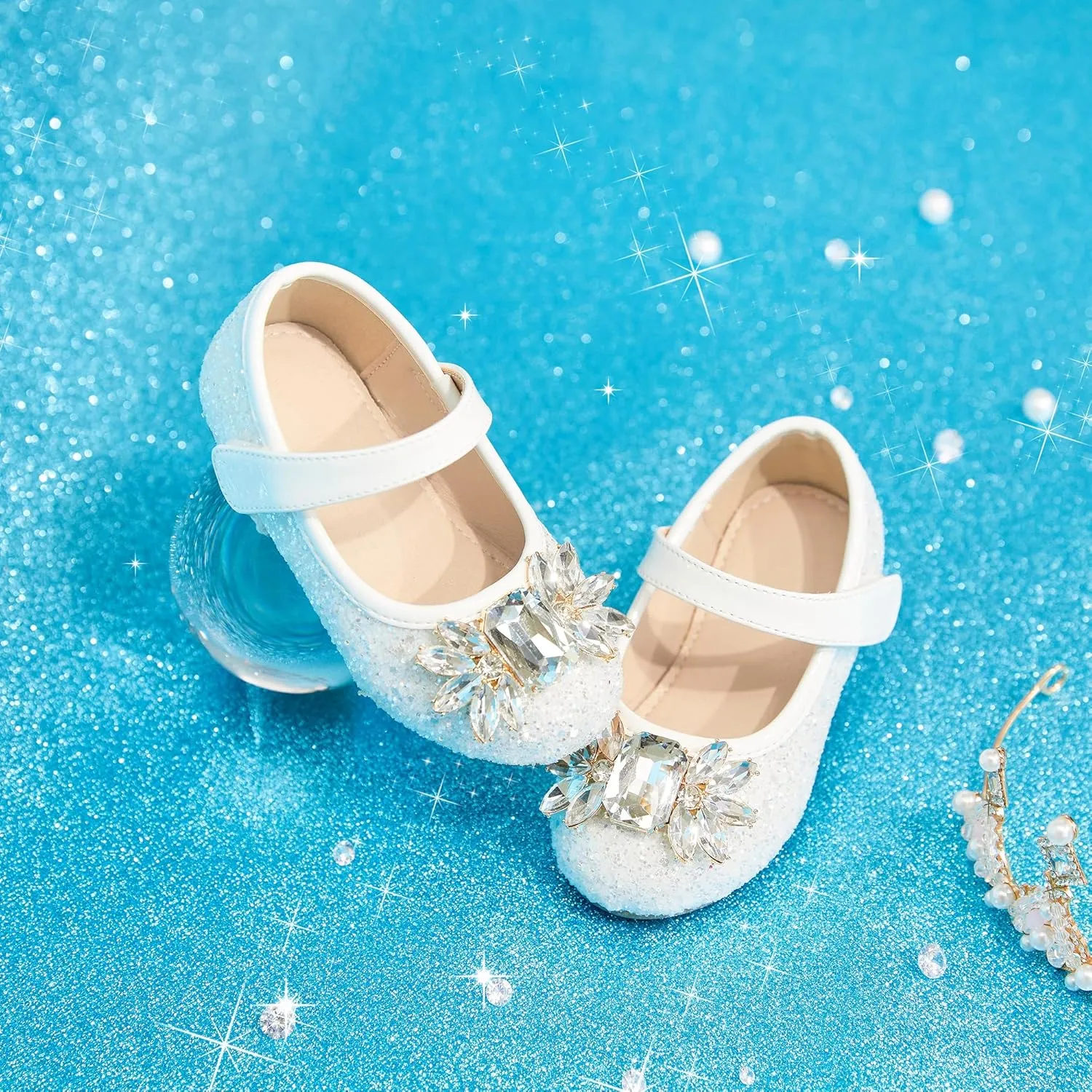 Otter MOMO Toddler/Little Girls Mary Jane Ballerina Flats Shoes Slip-on School Party Dress Shoes