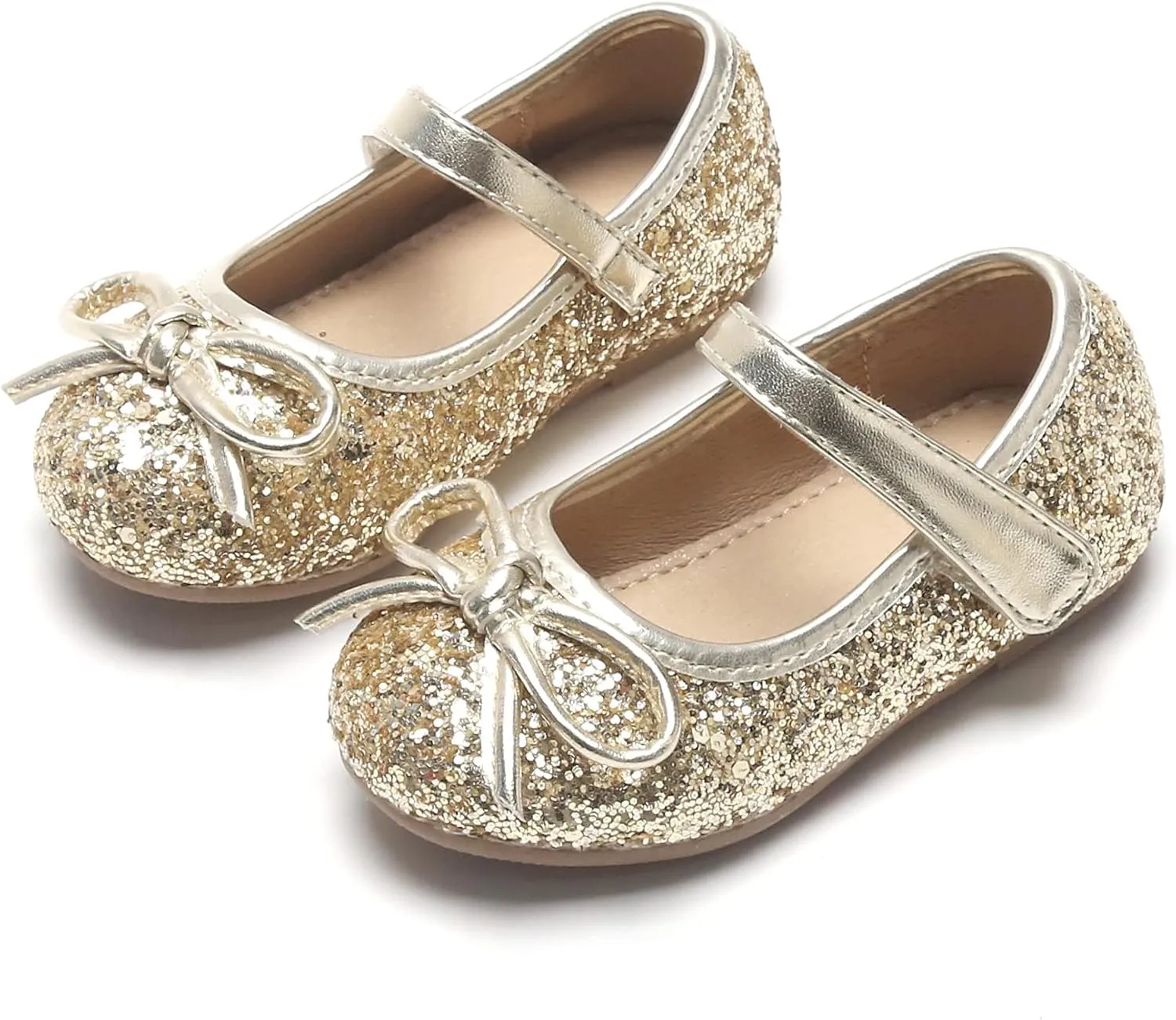 Otter MOMO Toddler/Little Girls Mary Jane Ballerina Flats Shoes Slip-on School Party Dress Shoes