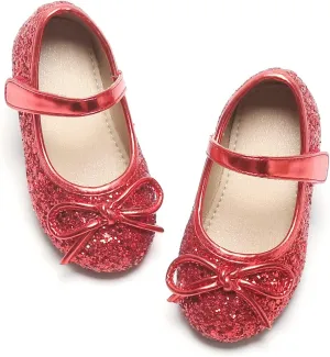 Otter MOMO Toddler/Little Girls Mary Jane Ballerina Flats Shoes Slip-on School Party Dress Shoes