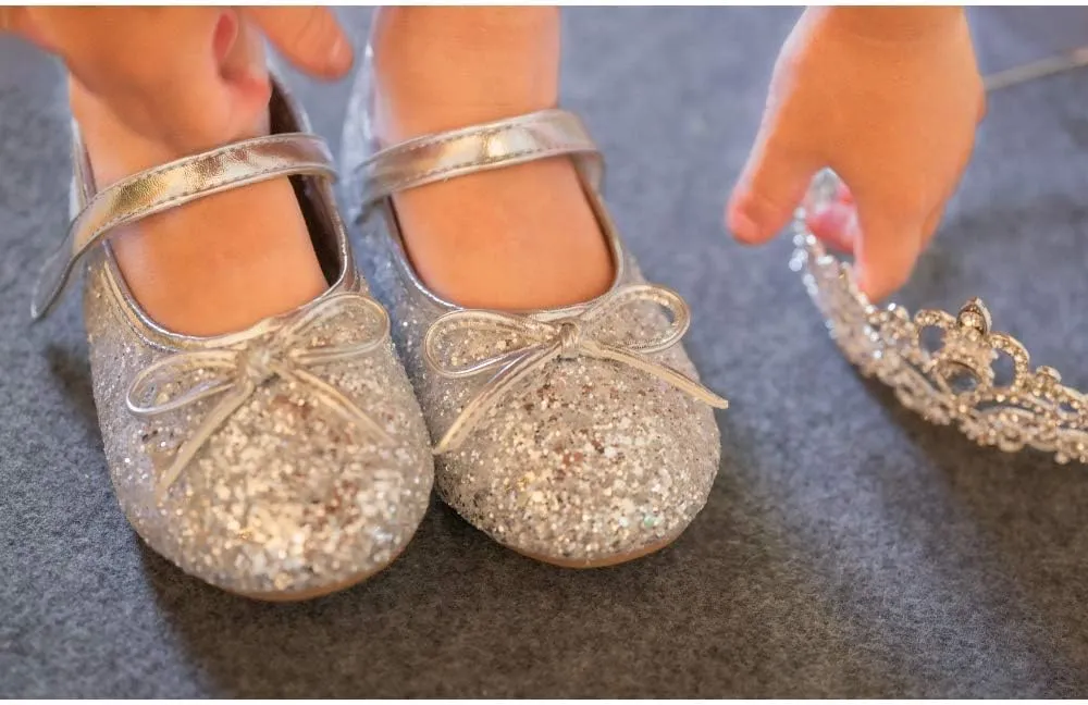 Otter MOMO Toddler/Little Girls Mary Jane Ballerina Flats Shoes Slip-on School Party Dress Shoes