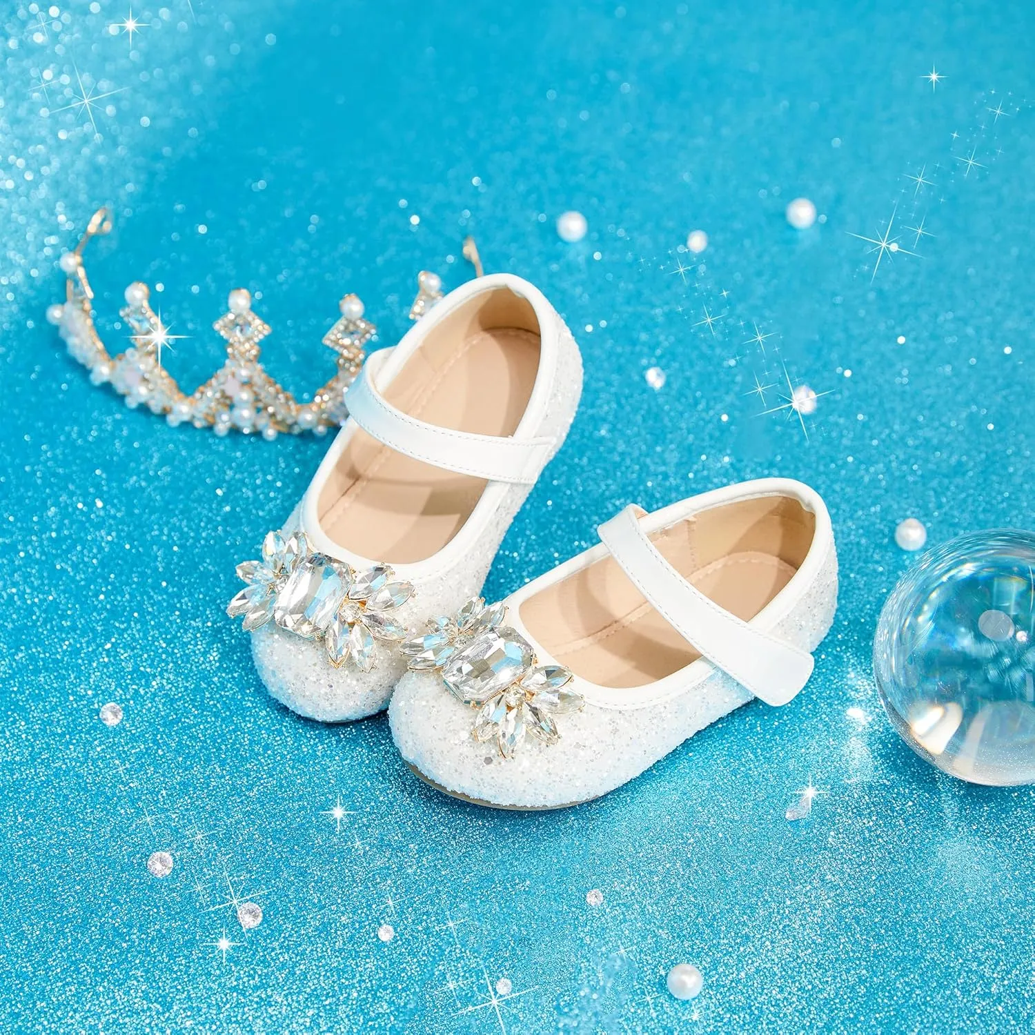 Otter MOMO Toddler/Little Girls Mary Jane Ballerina Flats Shoes Slip-on School Party Dress Shoes