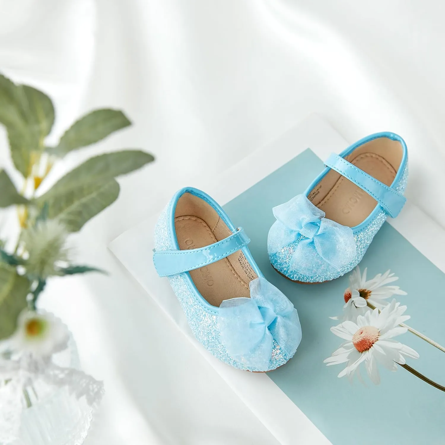Otter MOMO Toddler/Little Girls Mary Jane Ballerina Flats Shoes Slip-on School Party Dress Shoes