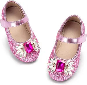 Otter MOMO Toddler/Little Girls Mary Jane Ballerina Flats Shoes Slip-on School Party Dress Shoes