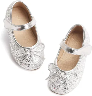 Otter MOMO Toddler/Little Girls Mary Jane Ballerina Flats Shoes Slip-on School Party Dress Shoes