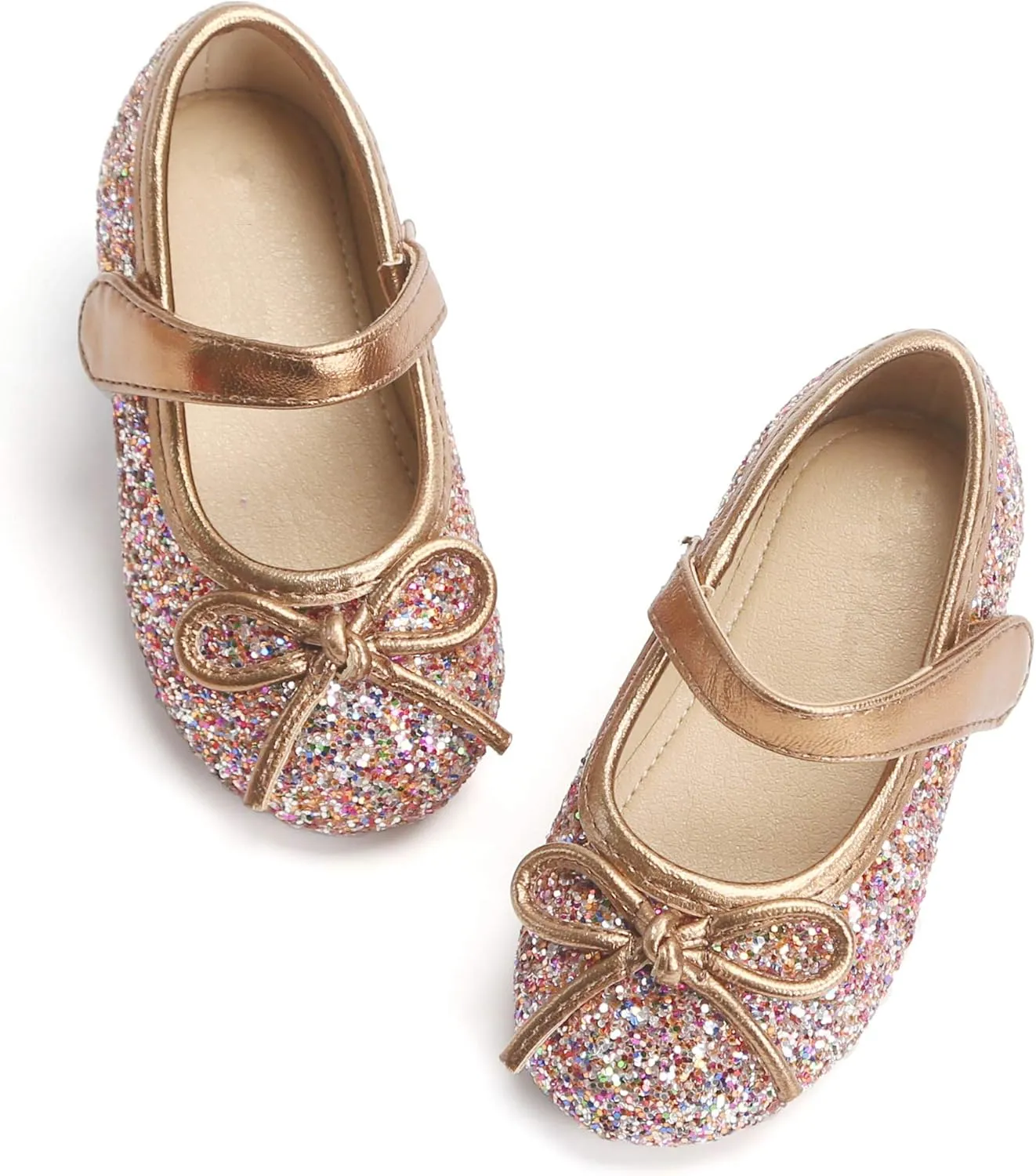 Otter MOMO Toddler/Little Girls Mary Jane Ballerina Flats Shoes Slip-on School Party Dress Shoes