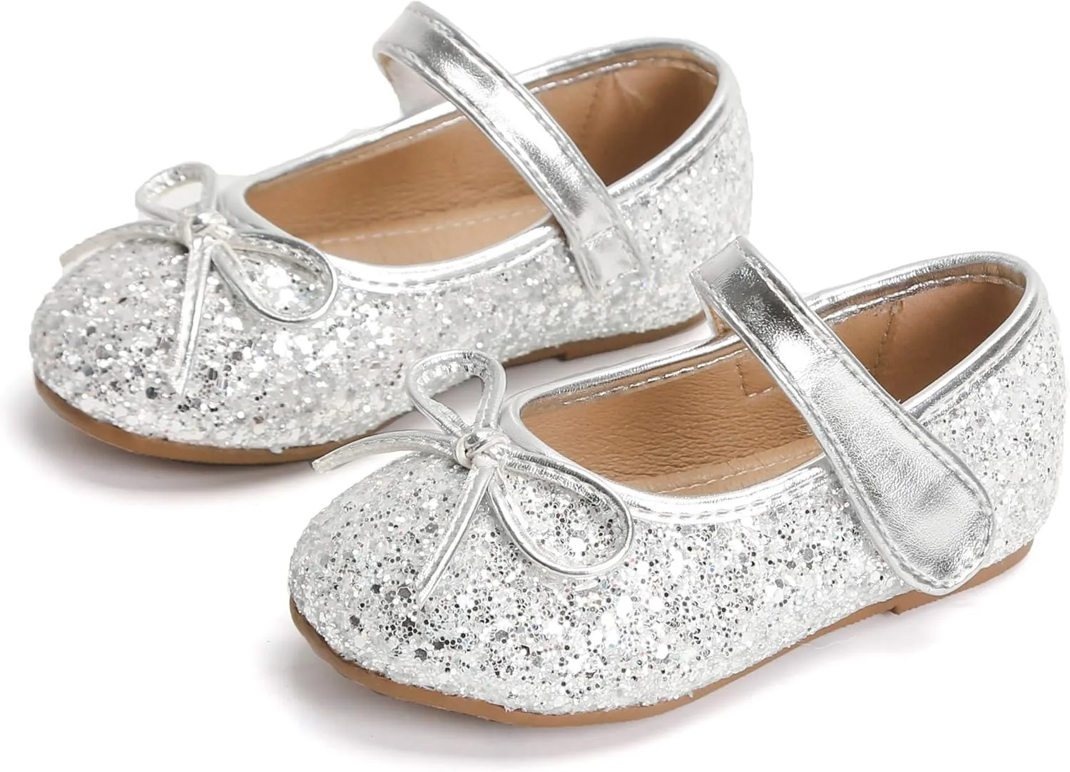 Otter MOMO Toddler/Little Girls Mary Jane Ballerina Flats Shoes Slip-on School Party Dress Shoes