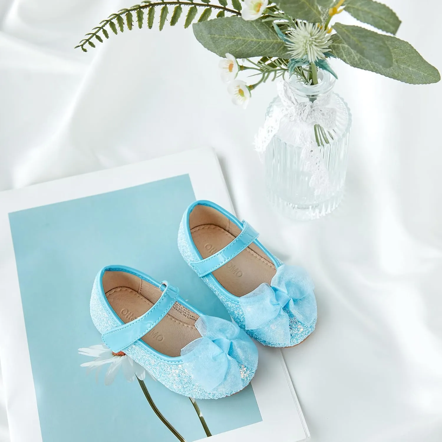 Otter MOMO Toddler/Little Girls Mary Jane Ballerina Flats Shoes Slip-on School Party Dress Shoes