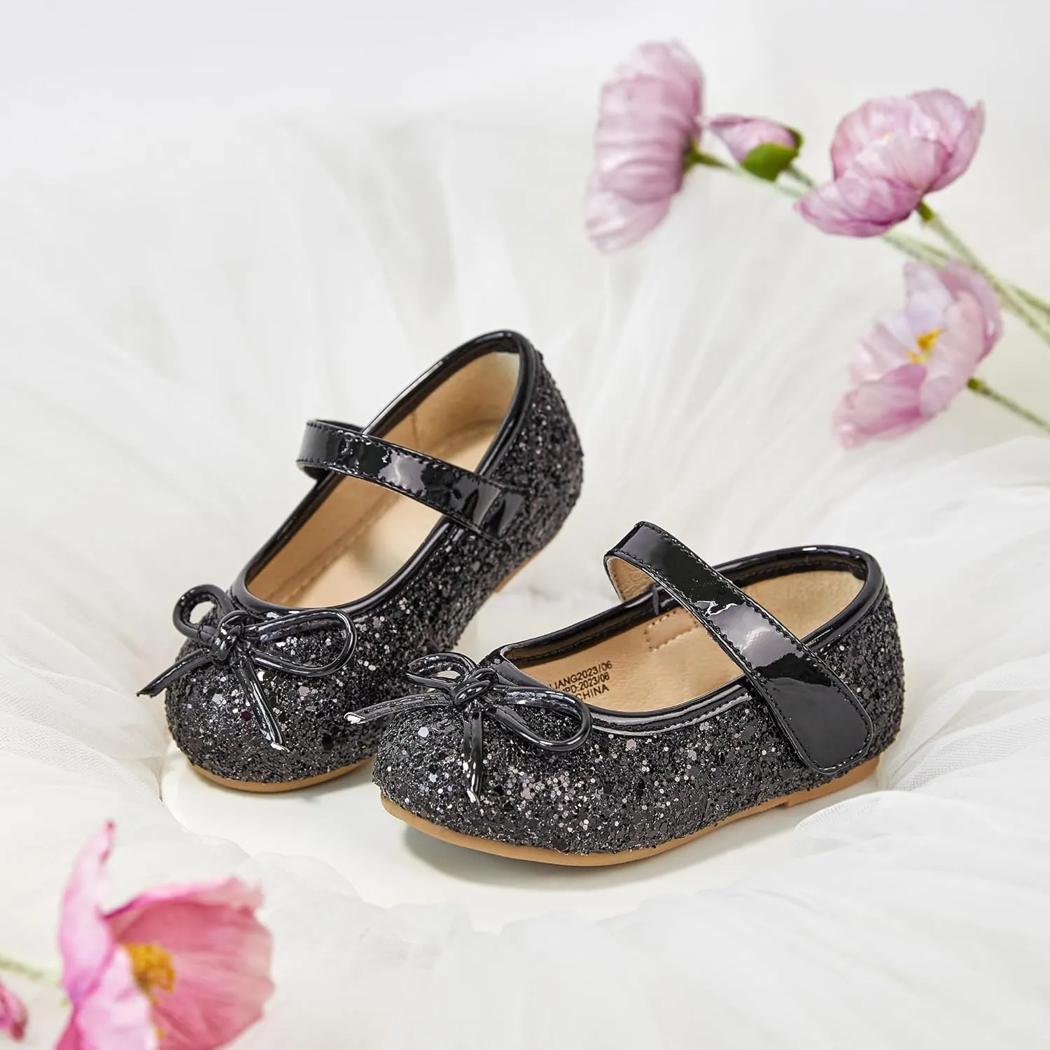 Otter MOMO Toddler/Little Girls Mary Jane Ballerina Flats Shoes Slip-on School Party Dress Shoes