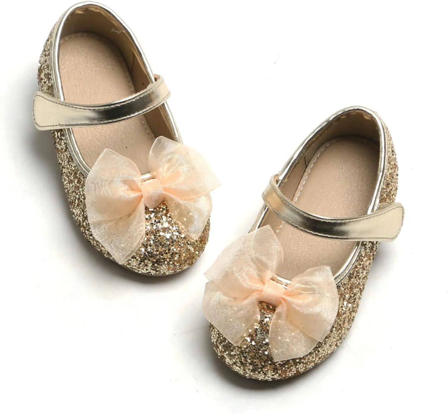 Otter MOMO Toddler/Little Girls Mary Jane Ballerina Flats Shoes Slip-on School Party Dress Shoes